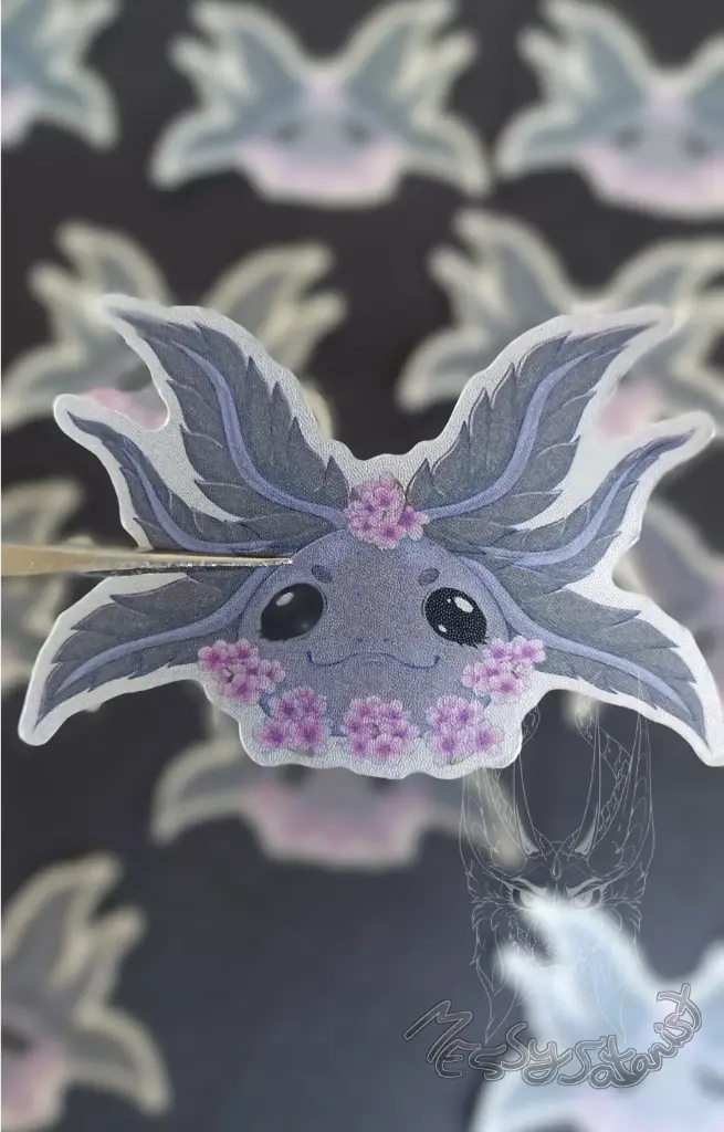 Ajolote Negro Sticker