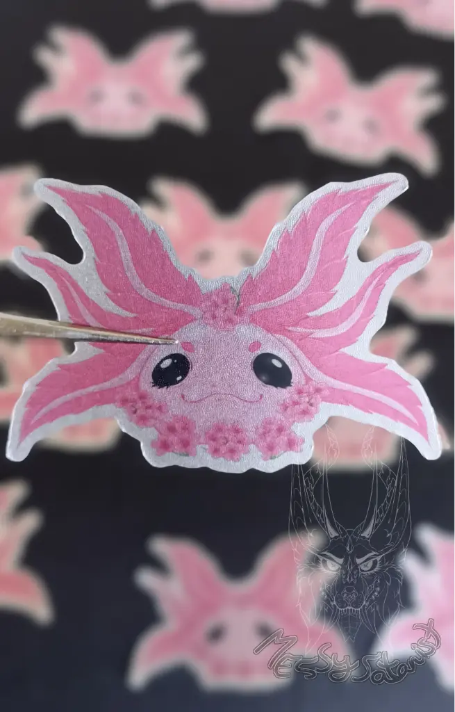 Ajolote Rosa Sticker