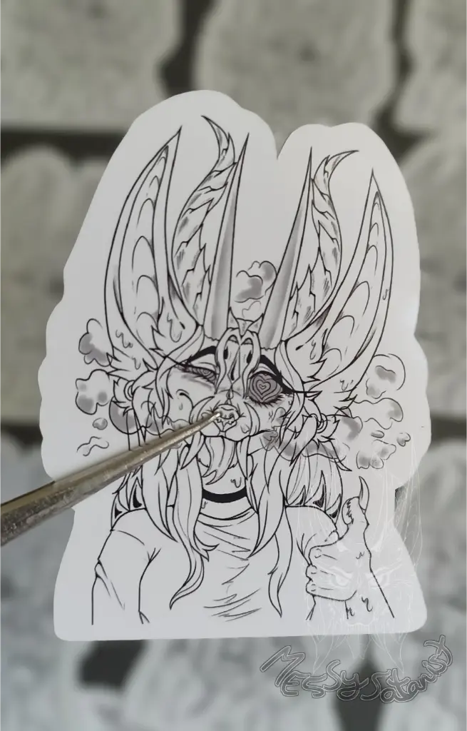 Asmodeus Sonrojado Sticker