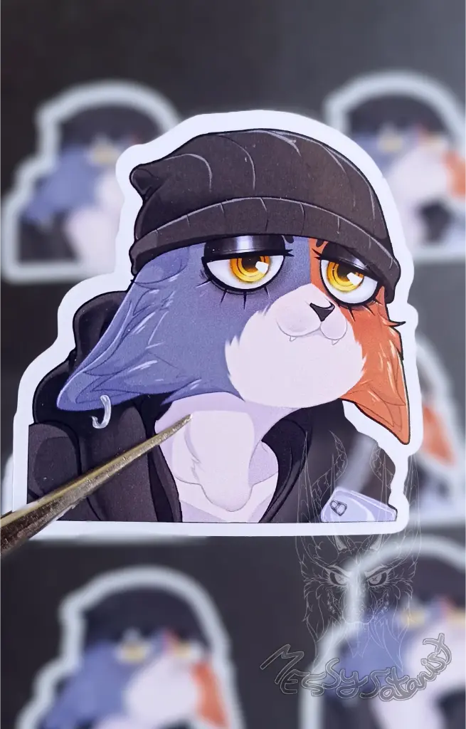 Miaus fornais Sticker