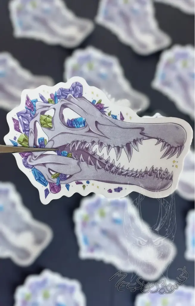 Spinosaurio Craneo Sticker