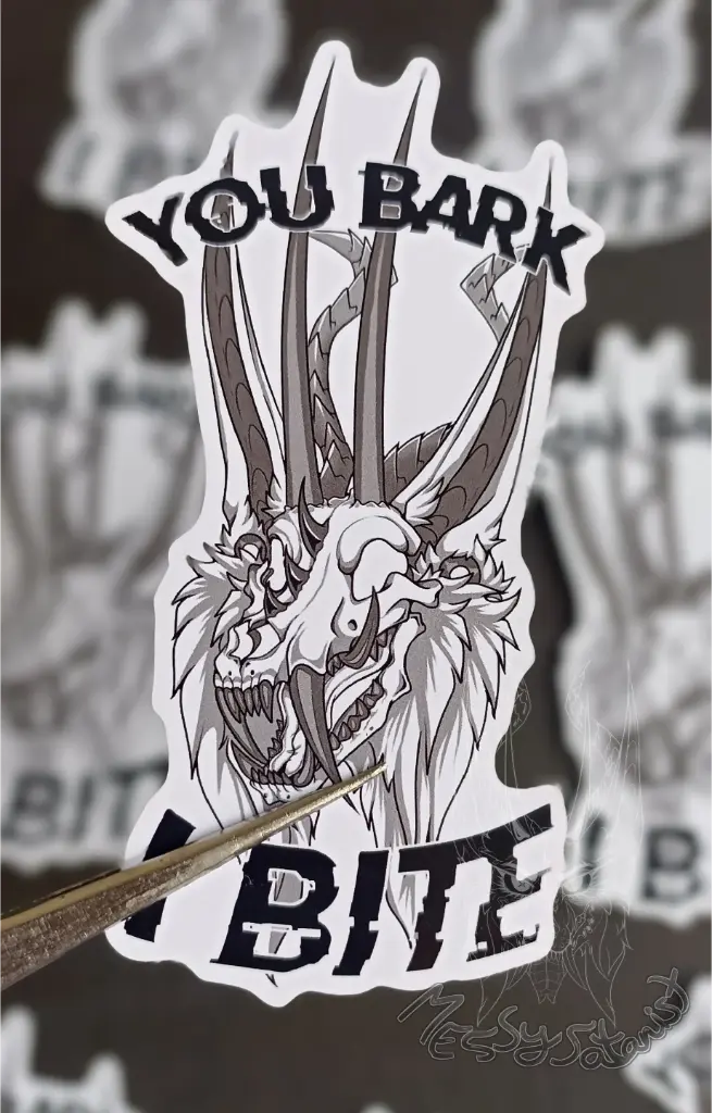 I Bite Sticker 