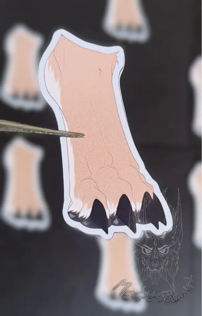 Paw Garras Negras Sticker