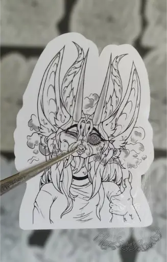 [SAN0000000002] Asmodeus Sonrojado Sticker