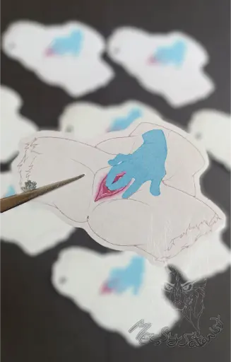 [SAN0000000026]  Pussy Blanca Sticker