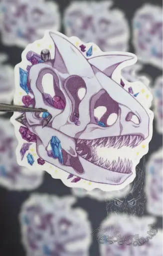 [SVS0000000046] Carnotauro Craneo Sticker chico