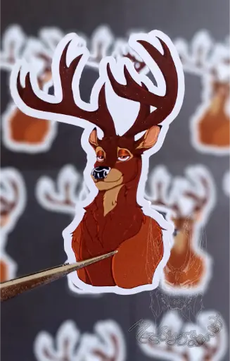 [SAN0000000021] Papa Bambi Sticker