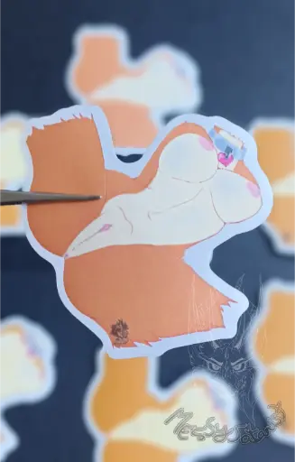 [SAN0000000013] Zorra Pussy Lado Sticker