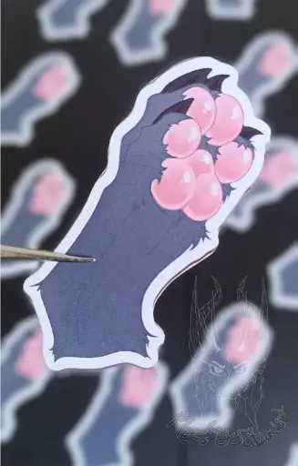 Klaus Paw Sticker